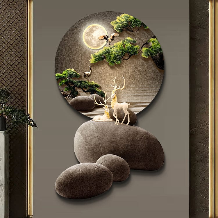 Moon Peace Art Deco Light