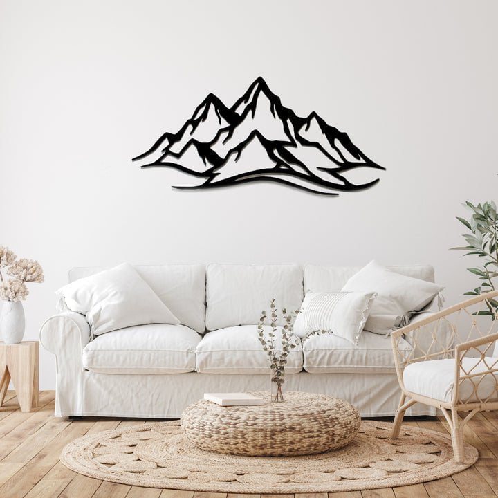 Mountain Range Metal Wall Art