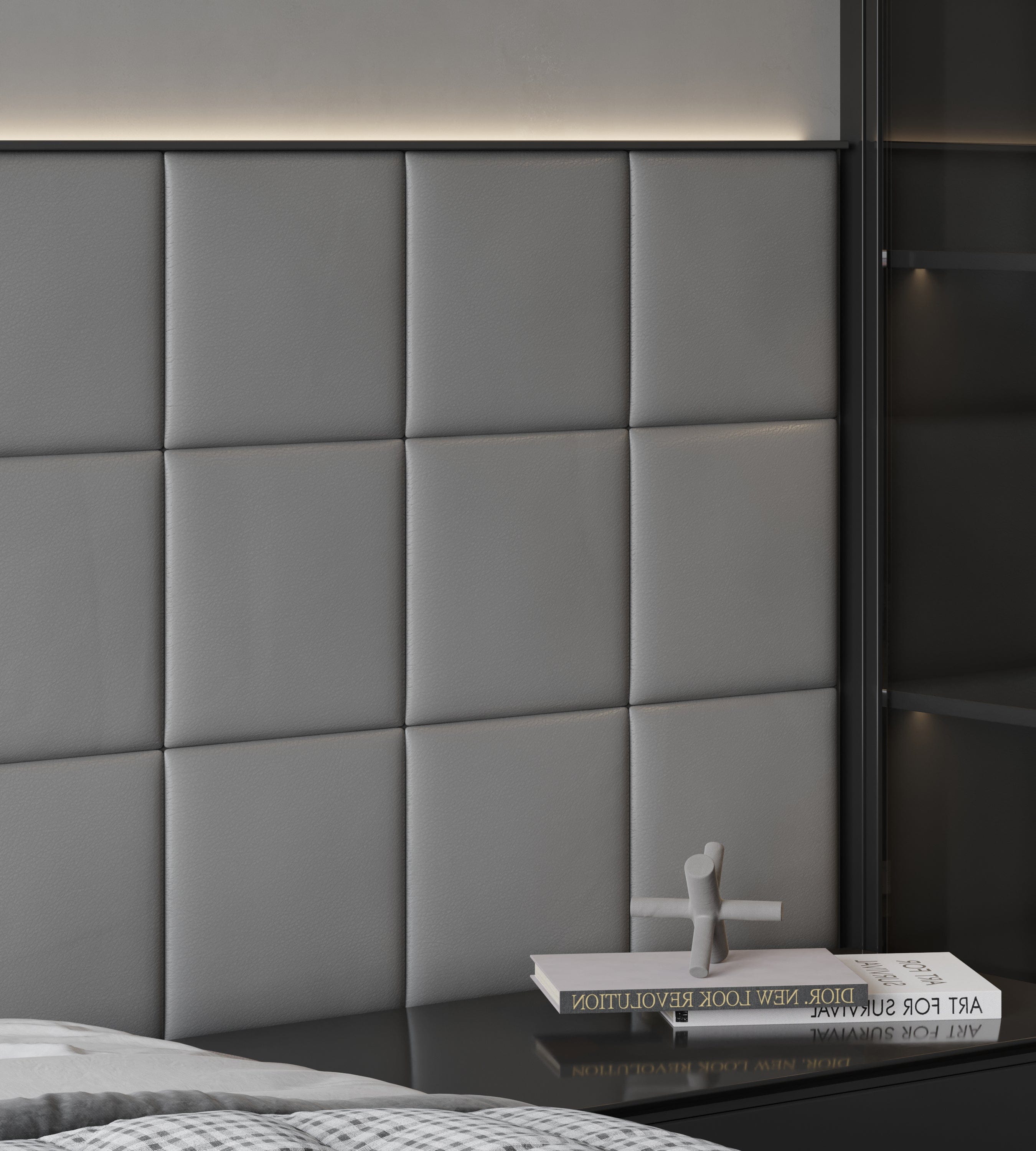 Cubed Vera 3D Leather Wall Panel