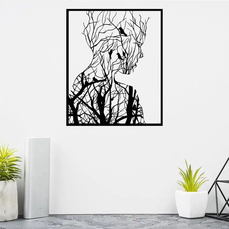 Wings of Solitude Metal Wall Art