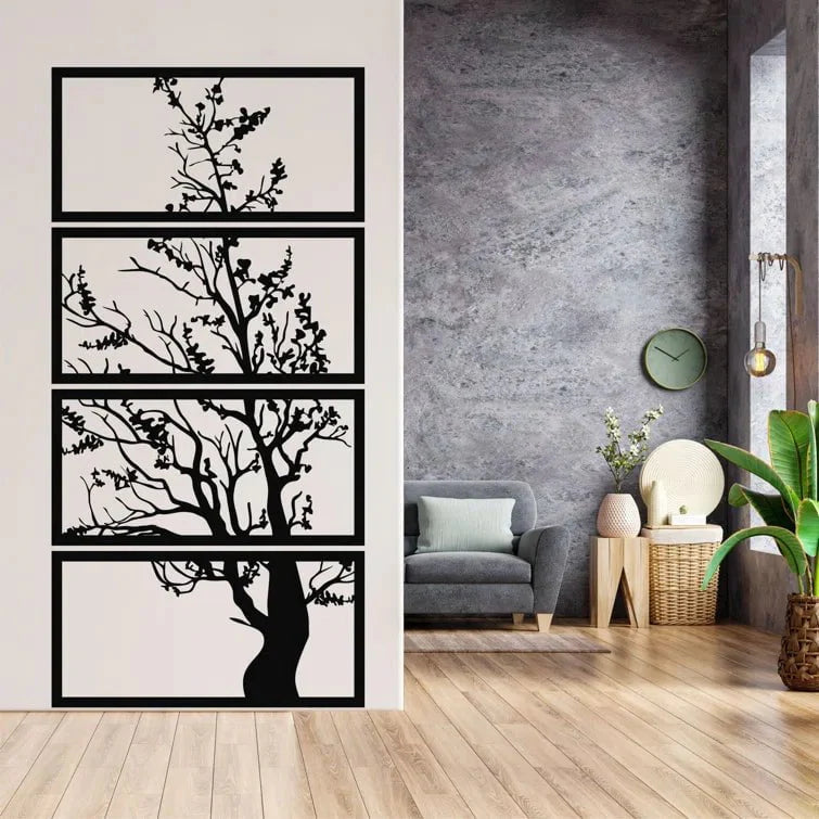 Quadra Tree Metal Wall Art