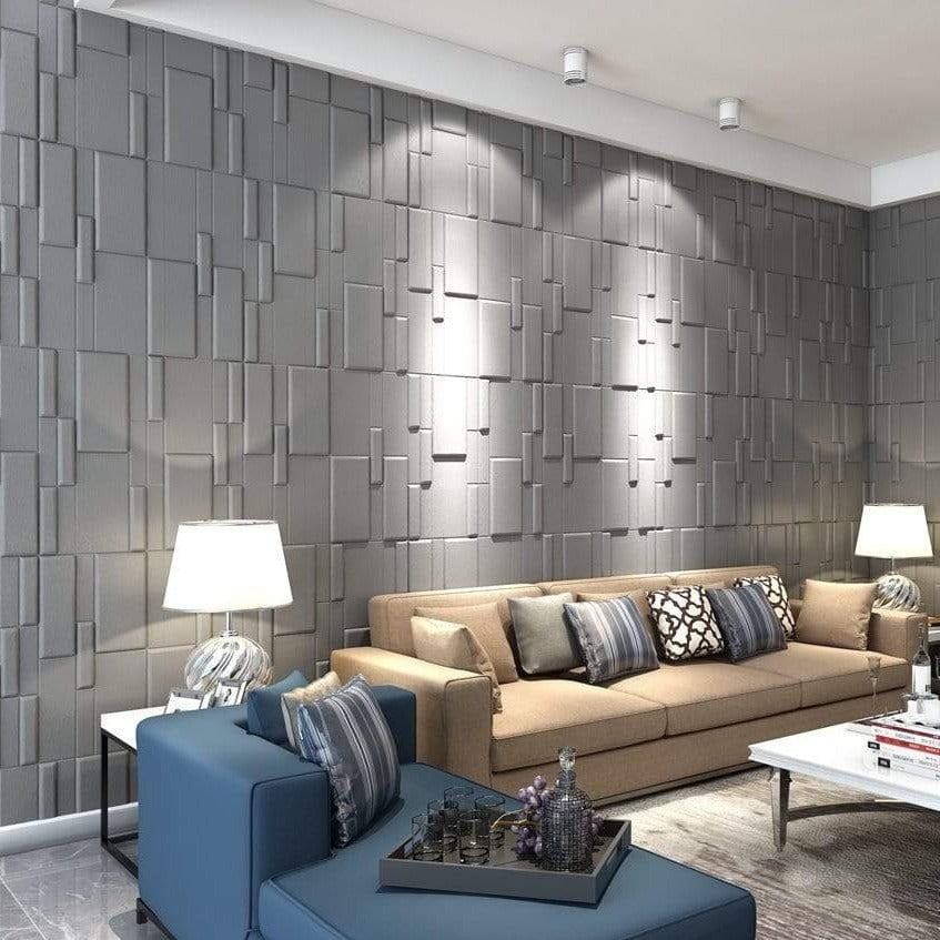 Flux Square 3D Leather Wall Panel